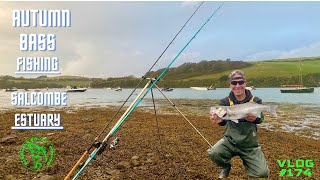 Autumn BASS Fishing  Salcombe Estuary  Sea Fishing Uk  Vlog174 [upl. by Ynar]