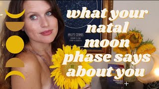 What moon phase were you born during Unlocking the moon phase in your birth chart 🌑 🌒 🌓 🌔 🌕 🌖 🌗 🌘 [upl. by Evanthe]