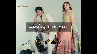 Lyrics Tanaa Banaa  Lagty masoom hain apni tasveer say  Alizeh amp Daniyal Zafar [upl. by Malvia]