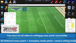 PES 2012 All national teams patch  Gameplay mode patch Camera setting patch AIO [upl. by Tilly]