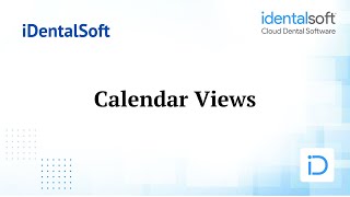 iDentalSoft  Calendar Views [upl. by Dianne]