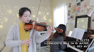 Concerto No2 in G Major Op13 3rd Mvt by FSeitz 塞茨第二协奏曲第三乐章【Suzuki Violin School Volume 4 】 [upl. by Festatus828]