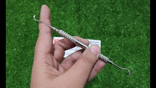 Dental Band Pusher Scaler Orthodontic Band Placement Removing Cement Cleanup [upl. by Arihsaj696]