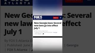 New Georgia Laws tv news georgia laws information [upl. by Amalia]