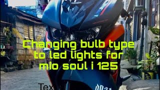 Change park lights to led lights t15 and led tail lights for mio soul i 125 [upl. by Cathleen938]