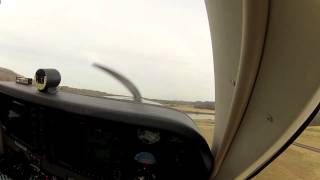 G36 Bonanza Takeoff Knoxville Downtown [upl. by Yeniar]