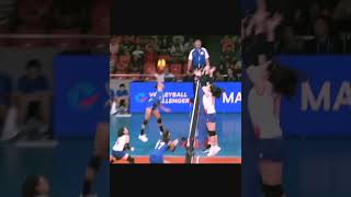 Sisi Rondina power Spike sports asmr volleyball sisirondina shortvideo youtubeshorts shorts [upl. by Enilekcaj]