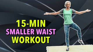 15Min Smaller Waist Workout For Seniors Over 60s [upl. by Attenaj]