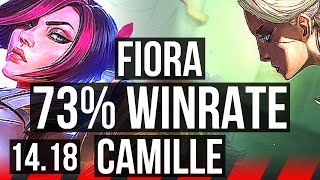 FIORA vs CAMILLE TOP  73 winrate 6 solo kills  BR Master  1418 [upl. by Ochs]