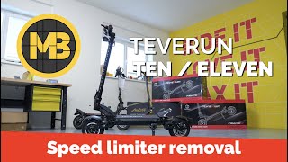 Teverun Fighter Ten  Eleven  How to remove the speed limiter [upl. by Beale]