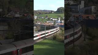 SBB InterCity  Re460 to Basel passing the Fricktal 🇨🇭 train swissrailway [upl. by Uphemia]