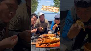 Best beach camping with friends and lobster cooking 🦞🌊 camping lobster naturecooking summer [upl. by Grover]