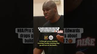 Pro Skills Trainer Mark Edwards drops gems on the players about building their bodies 💪🏽💯 hoops [upl. by Pickford]