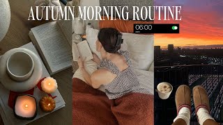 6am fall morning routine 🤎🕯️spend a cosy morning with me [upl. by Narat]