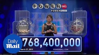 Winning numbers read in historic 768M Powerball drawing [upl. by Martyn]