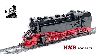 HSB Dampflok 9972 German Locomotive Speed Build Letbricks [upl. by Assele515]