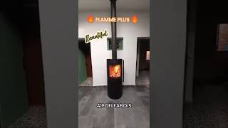 🔥FLAMME PLUS🔥 Poêle Bois chauffage cheminée interiordesign poêle [upl. by Anertac747]