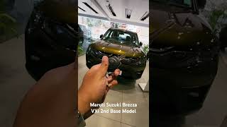 New Maruti Suzuki Brezza 2024 VXi 2nd Base Model with OnRoad price list 🔥 [upl. by Schonthal]