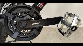 Замена системы Prowheel на Shimano Tourney TY301 педали Cycledesign TREKKING AL на Стелс 710D [upl. by Esereht]