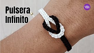 👉Pulsera de hilo Nudo INFINITO Infinity Bracelet macrame [upl. by Aserehtairam]