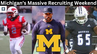 Michigan Hosting Massive Recruiting Weekend  Michigan Football News [upl. by Yoral317]