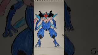 Greninja drawing art greninja [upl. by Ayna]