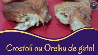 Crostoli ou Orelha de gato [upl. by Zinnes]