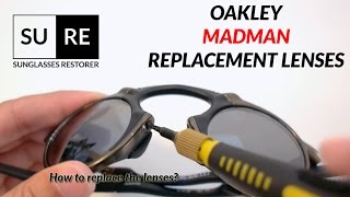 How to replace Oakley Madman Lenses  Sunglasses Restorer Replacement Lenses [upl. by Robena]