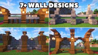 7 Wall Design for Survival Minecraft 121 [upl. by Adiv]