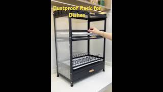 Dish drainer dry rack for a tidy kitchen kitchen tools [upl. by Holladay809]