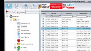 Spyrix Free Keylogger  main functions [upl. by Nedap]