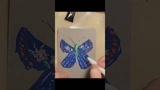 Arrtx Acrylic Paint Pens Butterfly art markers drawing acrylicpainting shortsyoutube [upl. by Nas754]