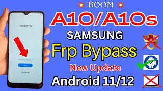 Samsung A10A10s FRP Bypass 2023 New Method  Google Account Unlock Android 1112 New Update [upl. by Germaine]