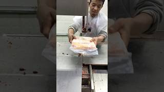 THA FRZ Chicken BBreast Skills Cutting Machinechicken shorts [upl. by Cote]