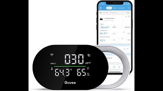 Unboxing Setup Govee Smart Air Quality Meter Detects PM25 Temperature Humidity [upl. by Nishi959]