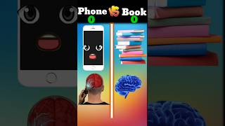 phone vs book ❓shorts youtubeshorts [upl. by Rheingold]