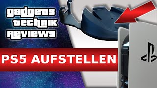 PS5 HINLEGEN  AUFSTELLEN 🆗 Playstation 5 Standfuß befestigen und mit Halterung richtig hinstellen [upl. by Barbour206]