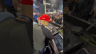 DJ Qbert performing with 𝗱𝗷𝗮𝘆 on iPad at NAMM 2023🤴🏻djay djqbert algoriddim thudrumble [upl. by Gilberta]