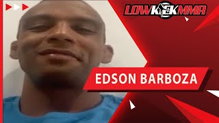 Edson Barboza expecting a war with Giga Chikadze on Aug 28 [upl. by Hgielrak173]