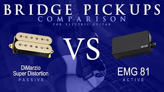 DiMarzio SUPER DISTORTION vs EMG 81  Bridge Guitar Pickup Comparison Tone Demo [upl. by Petronille]