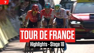 Tour de France 2024 Stage 18 Highlights [upl. by Yemane728]