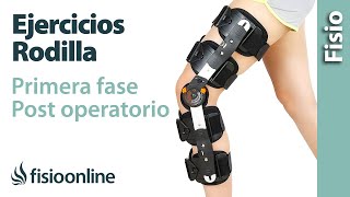 Ejercicios para las Primeras fases de la rehabilitación postoperatorio de rodilla [upl. by Thaddus65]