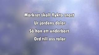 Sankta Lucia Natten går tunga fjät karaoke  lyrics [upl. by Lubin]