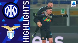 Inter 21 Lazio  Bastoni stunner secures home win for Inter  Serie A 202122 [upl. by Shirl]