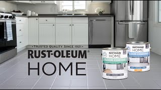 How To Paint A Floor  Transform Outdated Interior Floors With RustOleum HOME [upl. by Christabella]