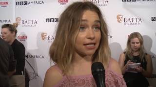 Emilia Clarke Interview BAFTA TV Tea Party 2016  ScreenSlam [upl. by Zipnick569]