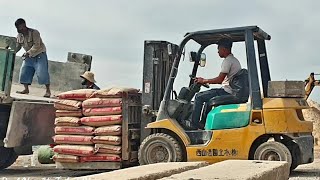 Forklift Cement Truck [upl. by Eidurt]