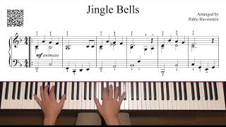 Jingle Bells  Intermediate Piano Arrangement No 8  3590pts [upl. by Ennaimaj]