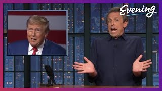 Seth Meyers takes A Closer Look at last nights presidential debate [upl. by Naynek]