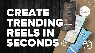 Create Trending Instagram Reels using Canva A Simple Guide [upl. by Lough]